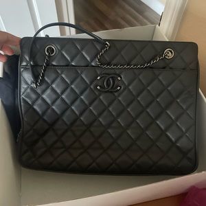 CHANEL Quilted Black Bag
